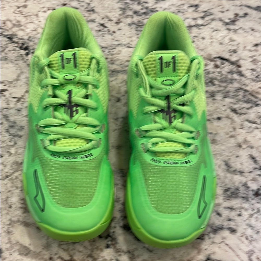 Puma Green Chunky Sneakers with Modern Silhouette